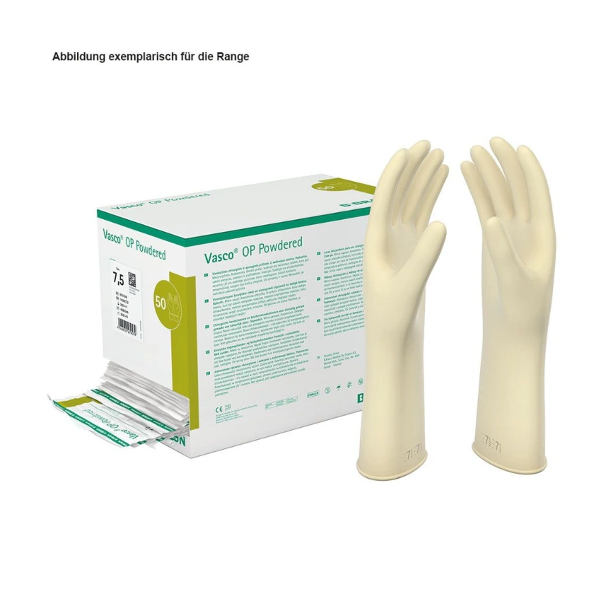 Vasco OP powdered OP-Handschuhe Latex, steril Gr. 7,5