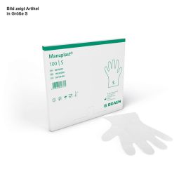 [PET 6075040] Manuplast PE Untersuchungshandschuhe Gr. L (100 Stck.)