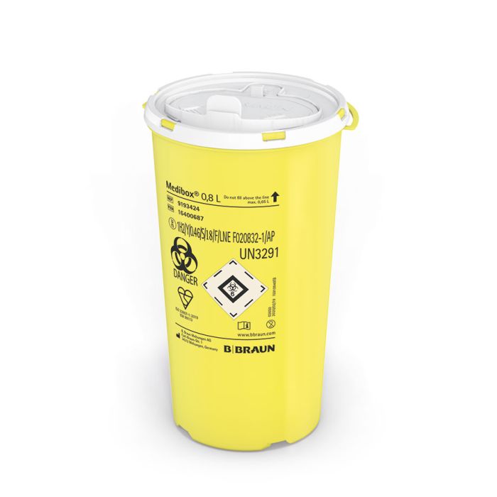 Medibox Kanülensammler 0,8 Ltr.