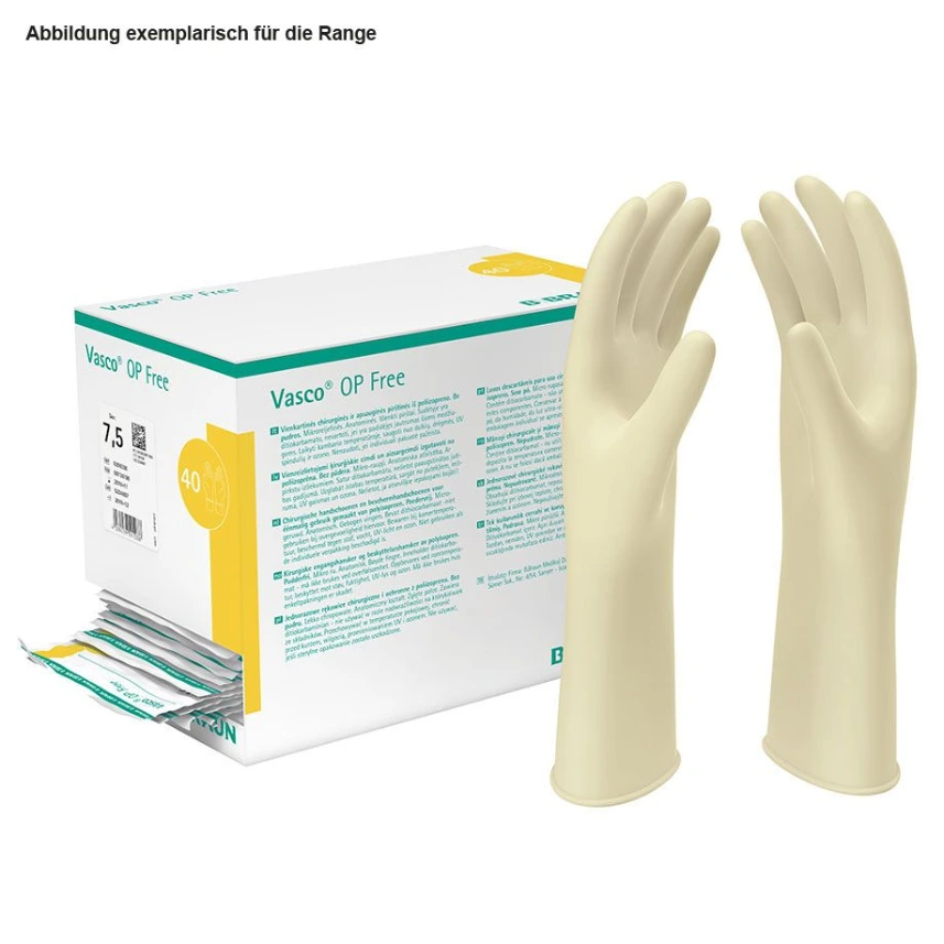 [PET 9208348] Vasco OP free OP-Handschuhe PF Latexfrei, steril, Gr. 8