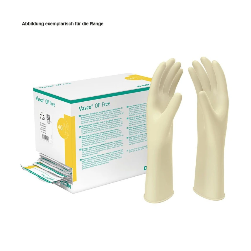 Vasco OP free OP-Handschuhe PF Latexfrei, steril, Gr. 9