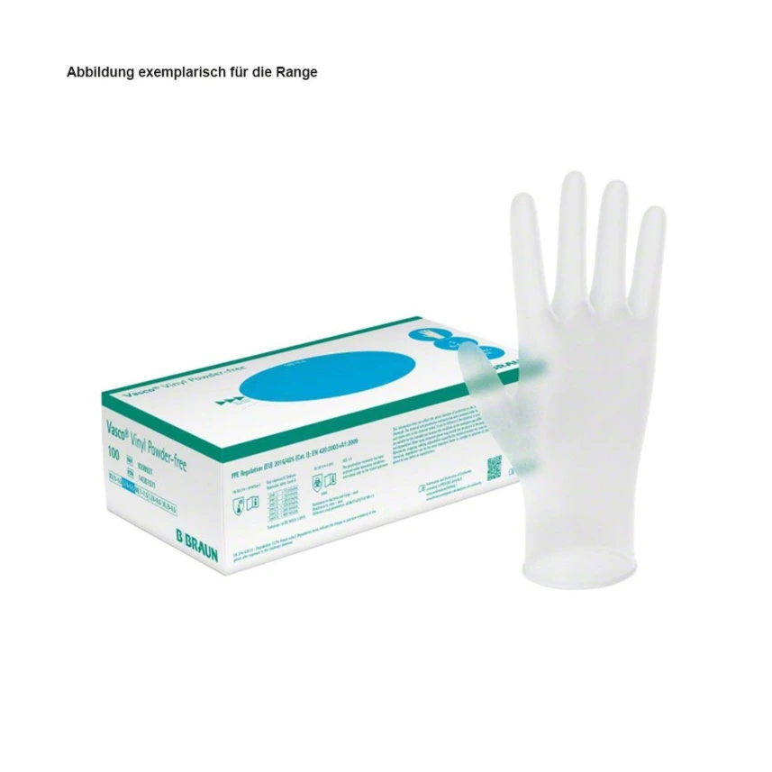 [PET 9209927] Vasco Vinyl Powderfree U.-Handschuhe Gr. S (100 Stck.)
