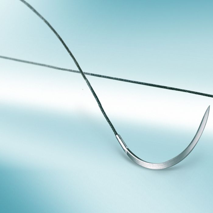 Silkam HS 26, 2/0=3 Nahtmaterial Schwarz, Fadenlänge 75 cm (36 Stck.)