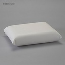 OP-Kissen Leon, Kunstlederbezug weiß 35 x 40 cm, Höhe 10 cm