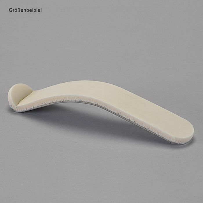 Fingerschiene Lars 180 mm Gebogen und gepolstert