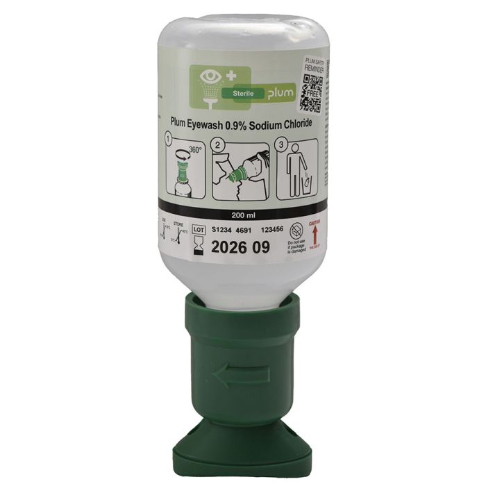 Plum Augenspülflasche 200 ml (0,9 % Natriumchloridlösung)