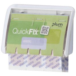 [PLU 5531] QuickFix UNO Pflasterspender transparent Inkl. 45 Pflasterstrips elastic