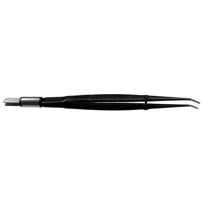 [REG 95014] Pinzette bipolar, gerade 165 mm 8 x 1 mm, 45° abgewinkelt