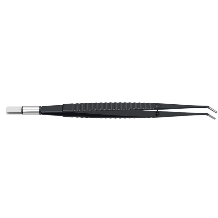 [REG 95090] Pinzette bipolar, gerade 180 mm 8 x 1 mm, 45° abgewinkelt