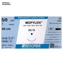 MOPYLEN DS 13 5/0=1 blau monofil Nahtmaterial Fadenlänge 45 cm (36 Stck.)