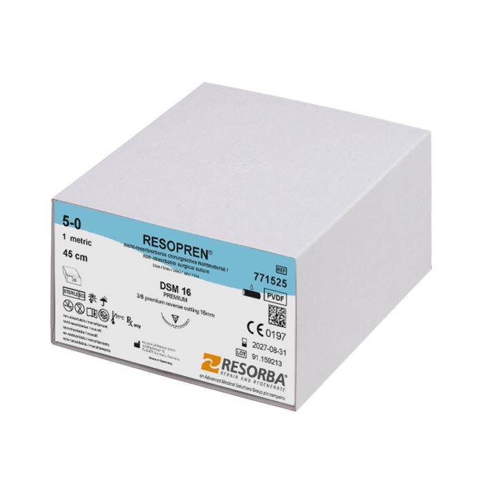 RESOPREN DSM 16 5/0=1 blau monofil Nahtmaterial Fadenlänge 45 cm (36 Stck.)