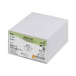 [RES 881414] RESOLON DS 24 3/0=2 blau monofil Nahtmaterial Fadenlänge 45 cm (36 Stck.)