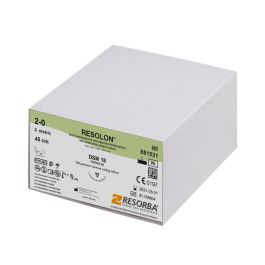RESOLON DSM 18 2/0=3 blau monofil Nahtmaterial Fadenlänge 45 cm (36 Stck.)