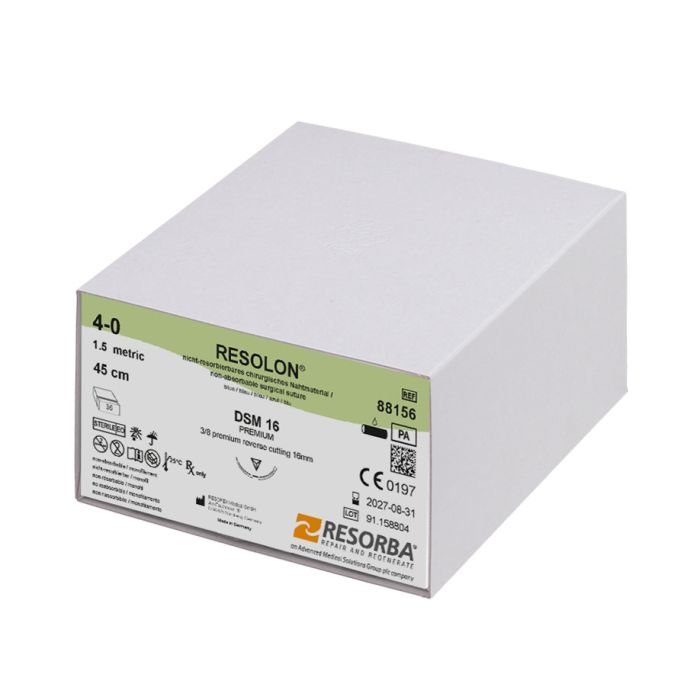 RESOLON DSM 16 4/0=1,5 blau monofil Nahtmaterial Fadenlänge 45 cm (36 Stck.)