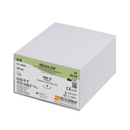 [RES 88158] RESOLON DSM 18 4/0=1,5 blau monofil Nahtmaterial Fadenlänge 45 cm (36 Stck.)