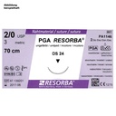 PGA-RESORBA Nahtmaterial DS 18 3/0 ungefärbt
