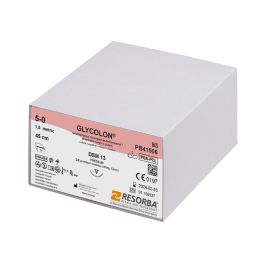 [RES PB41506] GLYCOLON DSM 13 4/0=1,5 ungefärbt Nahtmaterial Fadenlänge 45 cm (24 Stck.)
