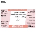 GLYCOLON DSM 16 4/0=1,5 ungefärbt Nahtmaterial Fadenlänge 45 cm (24 Stck.)