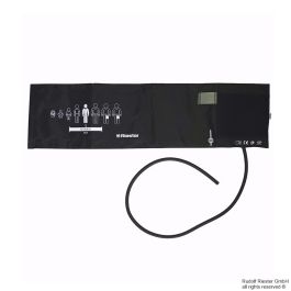 [RIE 107] Klettenmanschette Erwachsene 54,5 x 14,5 cm, 1-Schlauch, schwarz