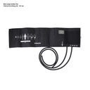 Klettenmanschette Erwachsene 54,5 x 14,5 cm, Doppelschlauch, schwarz