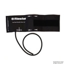 Klettenmanschette Erwachsene dünne Arme 42 x 13 cm, 1-Schlauch, schwarz