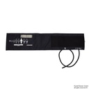 Klettenmanschette Erwachsene starke Arme 70 x 15 cm, 1-Schlauch, schwarz