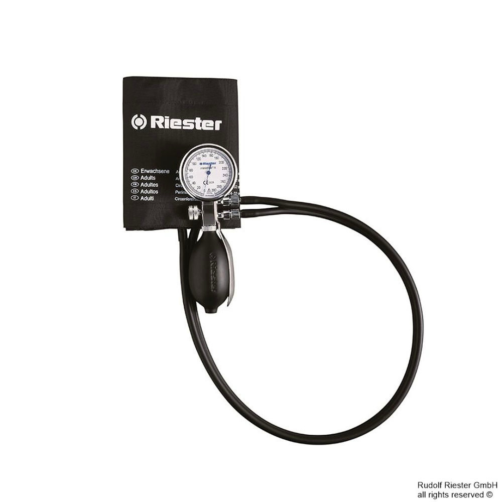 [RIE 1342] Minimus III Blutdruckmessgerät Ø 49 mm Metall, Doppelschlauch