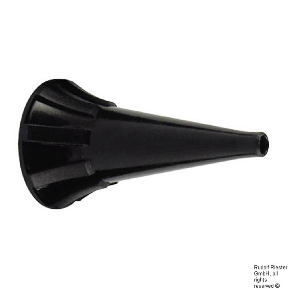 [RIE 14063-531] Einmal-Ohrtrichter, Ø 2,5 mm, schwarz Für e-scope (1000 Stck.)
