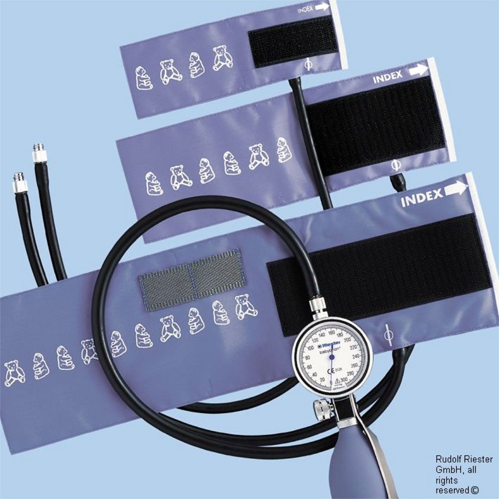 Babyphon Blutdruckmessgerät Ø 49 mm Metall, 1-Schlauch, Set I
