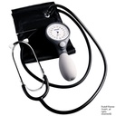 Ri-san Blutdruckmessgerät Ø 64 mm Schiefergrau mit Stethoskop, 1-Schlauch