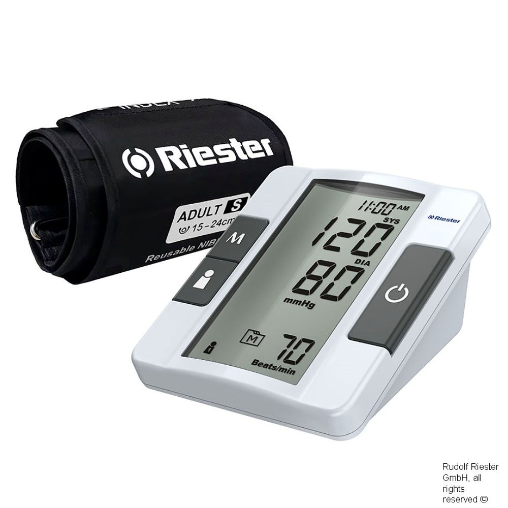 [RIE 1736] Ri-champion smartPRO vollautomatisches Oberarmblutdruckmessgerät, 1-Schlauch