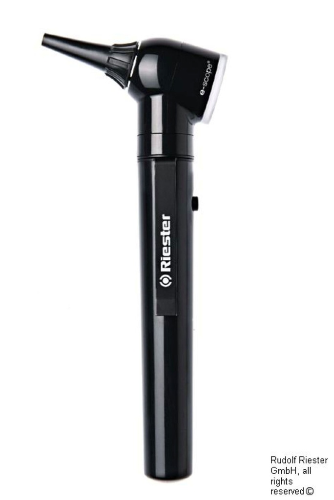 [RIE 2111-203] E-scope F.O. Otoskop LED 3,7 V schwarz