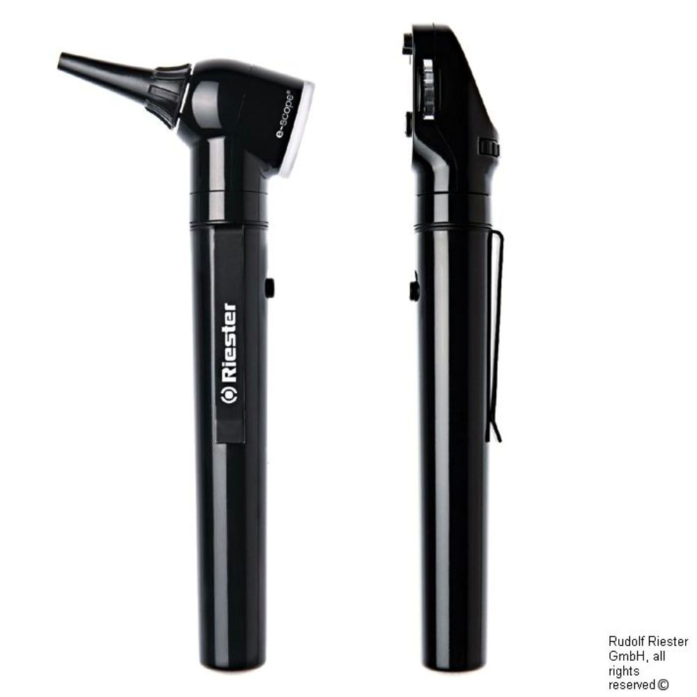 [RIE 2131-203] E-scope F.O. Otoskop/Ophthalmoskop-Set LED 3,7 V, schwarz