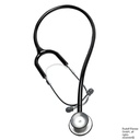 Duplex Stethoskop schwarz Verchromt