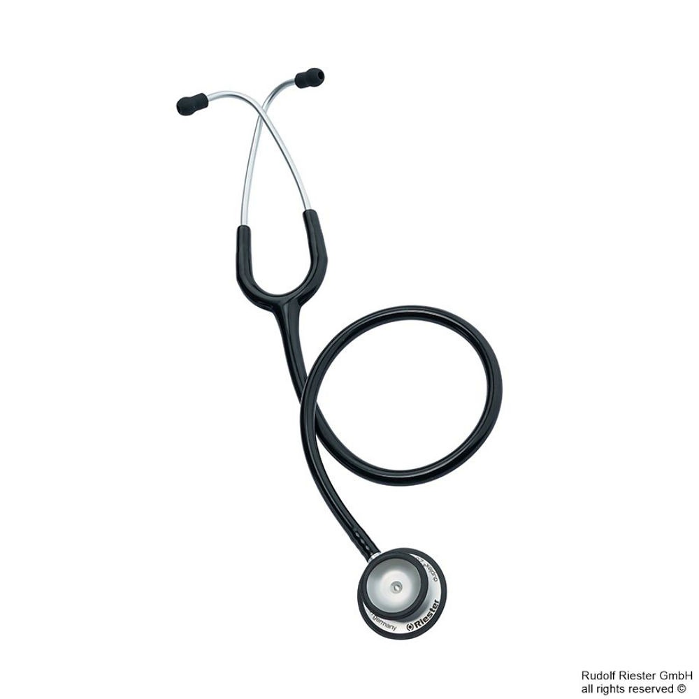 [RIE 4200-01] Duplex 2.0 Stethoskop schwarz Aluminium