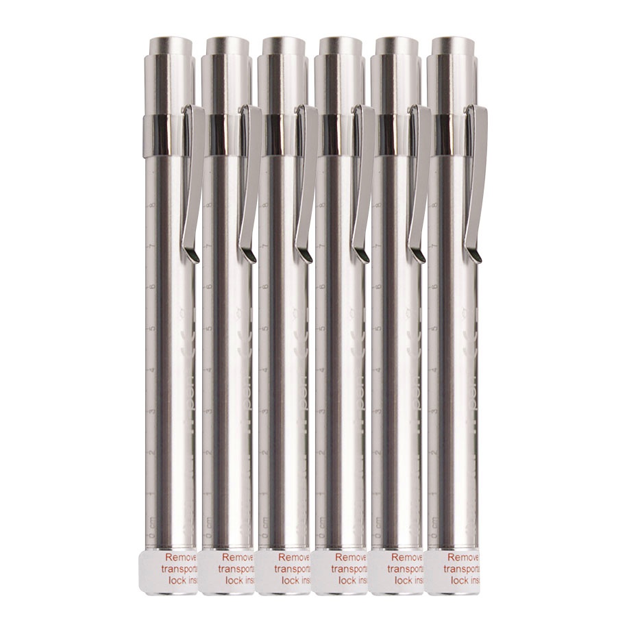 Ri-pen Diagnostikleuchten, silber LED 3 V (6 Stck.)