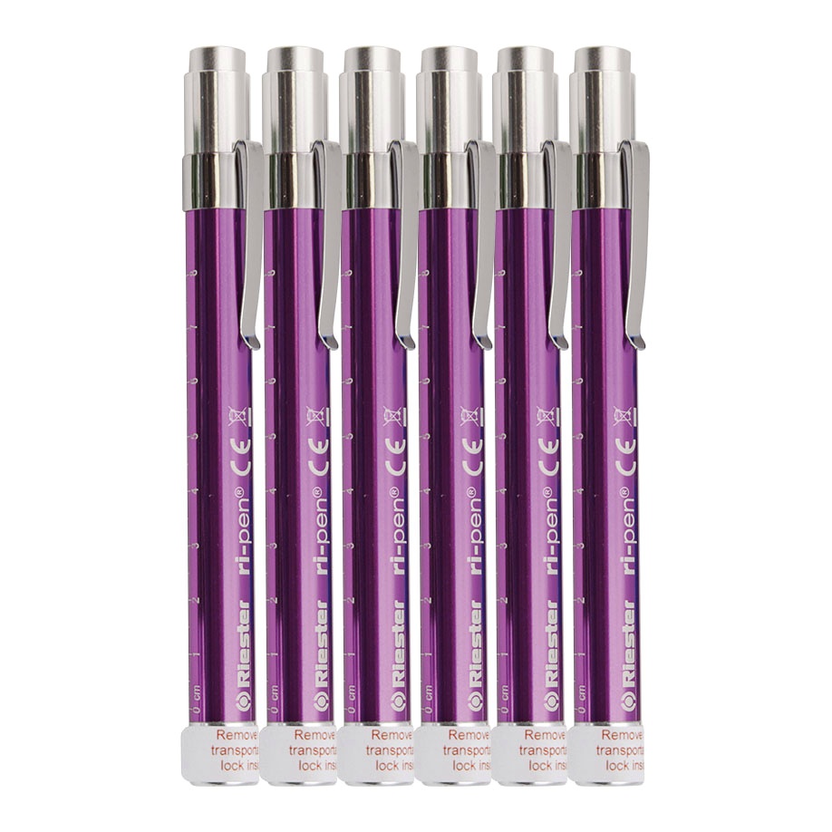 Ri-pen Diagnostikleuchten, violett LED 3 V (6 Stck.)
