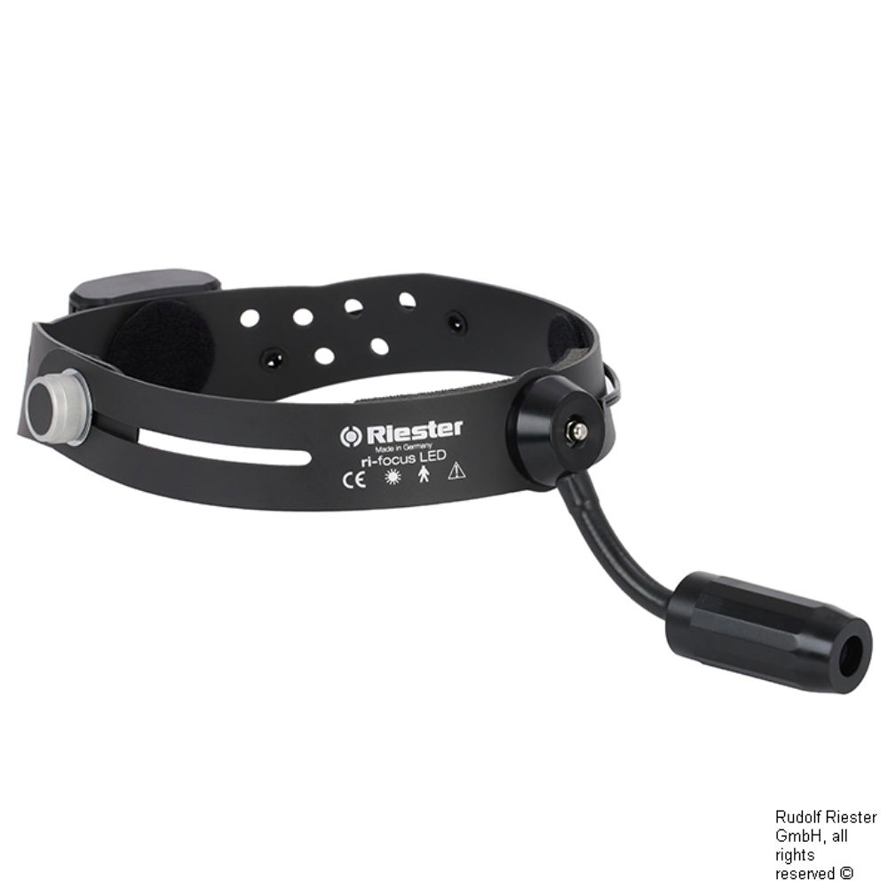 Ri-focus LED Stirnlampe, 6 V inkl. NiMH-Akkus und Steckerladegerät 120 V