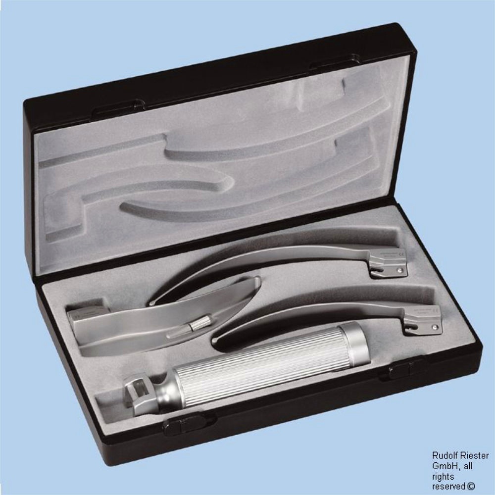 [RIE 7040] Ri-standard Laryngoskop-Set Macintosh Vakuum 2,7 V, mit Griff Typ C