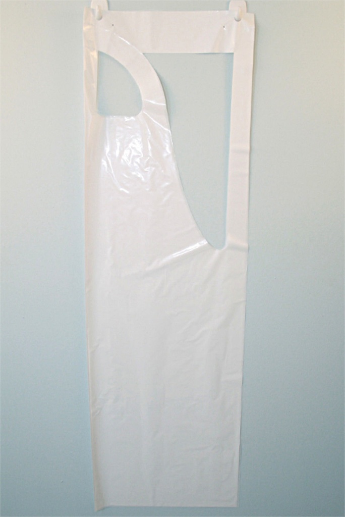 Clinhand Einmal-Schürzen 150 x 75 cm Weiß extra stark, Stärke 60my (25 Stck.)