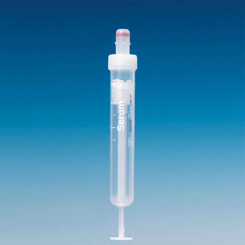 [SAR 01.1601] S-Monovetten 7,5 ml, 92 x 15 mm Serum, steril (50 Stck.)