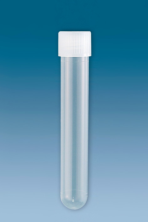 PP-Röhrchen 13 ml, 101 x 16,5 mm Mit montiertem Verschluss