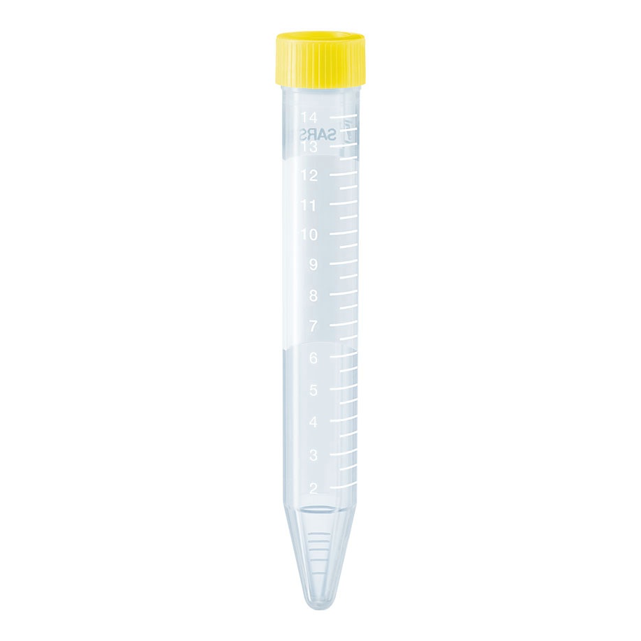 [SAR 62.553.542] PS-Schraubröhrchen 15 ml, 120 x 17 mm Spitzboden, steril (50 Stck.)
