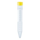 PS-Schraubröhrchen 15 ml, 120 x 17 mm Spitzboden, steril (50 Stck.)