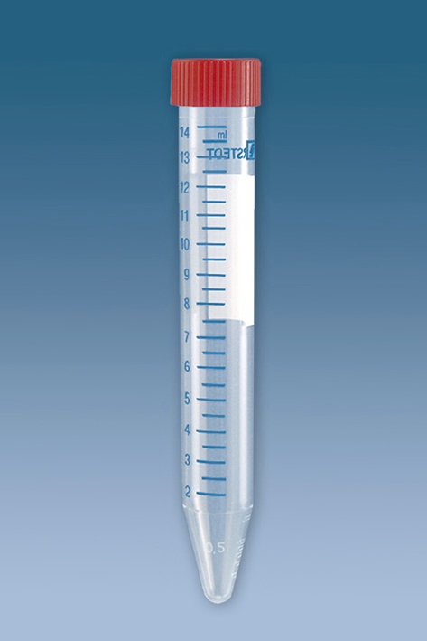 [SAR 62.554.502] PP-Schraubröhrchen 15 ml, 120 x 17 mm Spitzboden, steril (50 Stck.)