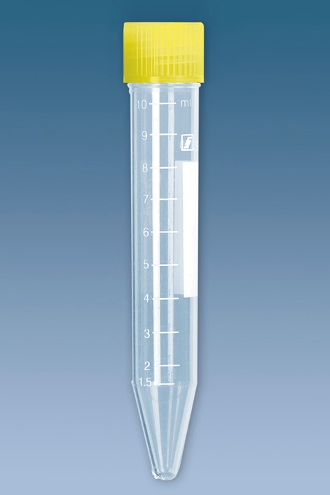 [SAR 62.9924.284] PP-Schraubröhrchen 10 ml, 100 x 16 mm Spitzboden, steril (100 Stck.)