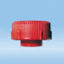 Schraubverschlüsse für Schutzgefäße 126 x 30 mm, rot (250 Stck.)