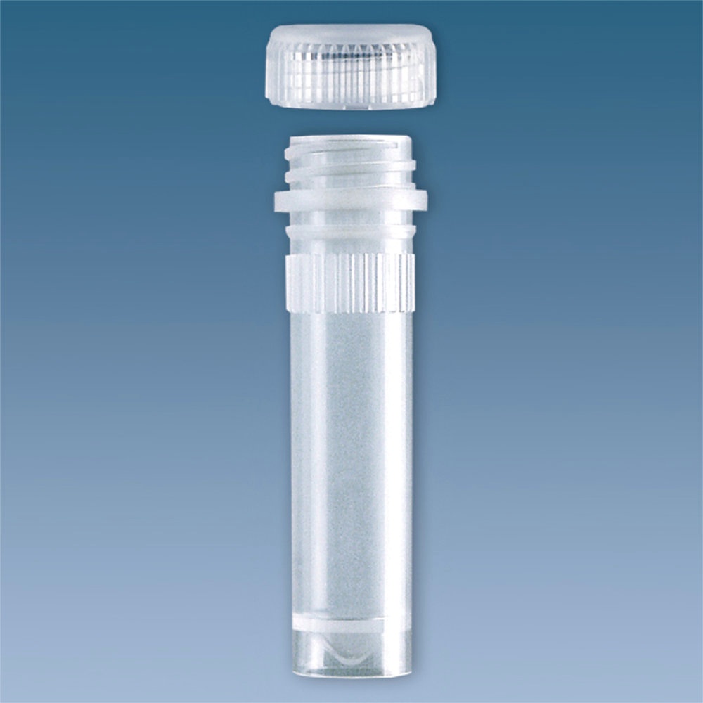 [SAR 72.694] Mikro-PP-Röhrchen 2 ml, flach, mit Beiliegendem Schraubverschluss (500Stck)