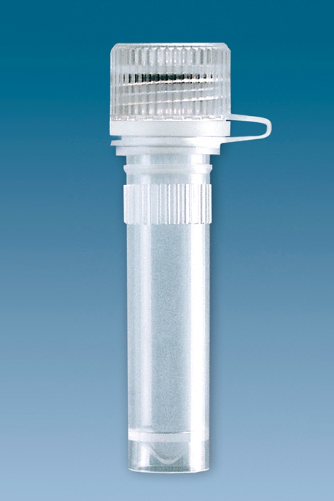 [SAR 72.694.105] Mikro-PP-Röhrchen 2 ml, flach, mit Anhängendem Schraubverschluss (100Stck.)