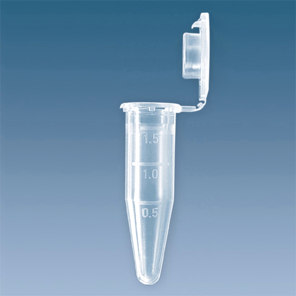 SafeSeal PP-Reaktionsgefäße 1,5 ml, mit Anhängendem Deckel farblos (4x250 Stck.)